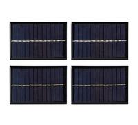 SOLAR PANEL 4PCS 0.6W 6V Mini Solar Panel Module Photovoltaic Solar Cells Outdoor Camping Battery Charger DIY Parts for Solar Toys Solar Lamps Polycrystalline Silicon 9x6cm