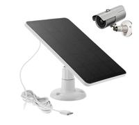 Solar Panel for Camera | 10W Outdoor Solar Charger | Quiet Continuous Power Supply Panel | Weather Resistant Charging Accessory | Efficient Renewable Energy Charging Solution | Reliable Outdoor Power