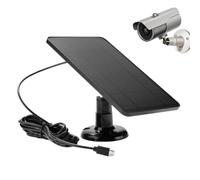 Solar Panel For Camera | Universal 10W Quiet Outdoor Charger | Outdoor Camera Solar Panel Dependable For Outdoors Outside Home Balcony Backyard Garage Driveway