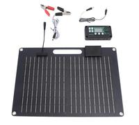 Solar Panel Kit Battery Charger Controller 100W Dual Output Usb Regulator for Car Mobile Phone 12V 24V Black