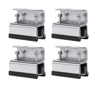 Solar Panel Mount, Set of 4 Heavy-Duty Brackets for Photovoltaic Racks, Stainless Steel Ideal for Camping, Wall, Yacht, RV, Roof, and Trailer Installations, 2.76x1.12x2.28 Inches