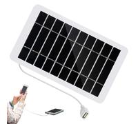 Solar Panel, Portable Solar, 6.18x3.7x0.07 Inches, Waterproof Charging, 5v Output Power Source, 2w Sunlight Generator for Marine, Outdoor, Travel, Boat, Camping, Roof Top, Trailer, Rv, Farm, Work Site