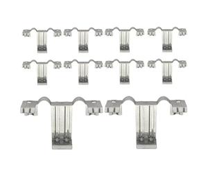 Solar Panel Water Drainage Clips | Edge Mount Clamp Practical PV Accessory For Flow Control And Cleaning Support Rust Prevention Dirt Accumulation Roof Photovoltaic Upgrade Maintenance Dusty A