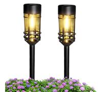 Solar Path - Walkway Lights for Ambiance | Weatherproof Coating with High-Efficiency Crystalline Panels & Automatic Dusk Sensing for Front Patios, Garden Lawns, Backyard Patios and Stone Paths