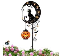 Solar Pathway Light - Auto On Warm Glow Lantern | Metal Garden Ornament Dec