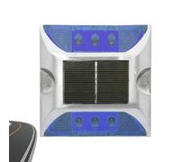 Solar Pathway Lights - Waterproof LED Ground Marker, Solar-Powered Driveway Light | Outdoor Garden, Walkway, Patio, Yard, Sidewalk, Entrance, Garage, Street | Reflective, Automatic, Spike Lighting