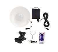 Solar Patio Umbrella Light Timing Remote Control LED Solar Panel Parasol Lamp Built in Battery 3000K Warm Color