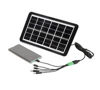 Solar Phone Charger, Fast Charging 6V 3W Panel, Portable Emergencies Power, Lightweight Compact Design, Reliable Backup for Camping, Road Trips, Fishing, RV, Car, Boat, Travel, Home Use