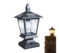 Solar Pole Lamps, Outdoor Post Light Set, Intelligent Landscape Garden Lighting Design, 5.51x11.02 inches Energy Saving LED Lamp System, Yard Fence Lighting Fixture, Pathway Patio Walkway Decor Light
