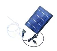 Solar Pond Aerator, Aquarium Air Pump, 7.09x5.91x0.59 Inches Portable Oxygenator with Quiet Motor, Water Device, Eco Friendly Gadget with Modern Style, Outdoor Accessory for Garden and Park