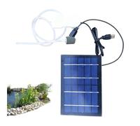 Solar Pond Aerator Pump System, Silent Oxygen Air Supply Device, Fish Tank Outdoor Aeration Design, 7.09x5.91x0.59 Inches Solar Powered Use, Garden Pond Backyard Park Camping Water Oxygen Support
