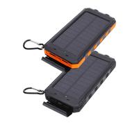 Solar Portable Charger, Fast Charging Power Bank, 20000mah Solar Charging Device, USB C & USB Output, Monocrystalline Silicon, Ideal for Camping & Travel, 6.22x3.07x0.98