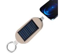 Solar Powar Bank - Cargador de llavero, salida USB, dispositivo mini tipo C con capacidad de 3000 mAh para mochila de viaje, suministro de emergencia, reloj inalámbrico, carga de teléfono, fuente de