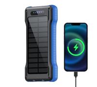 Solar Power Bank 10000mAh - Flashlight & USB Solar Charged 10000mAh Battery