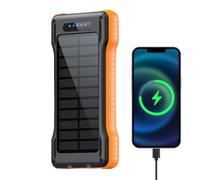 Solar Power Bank 10000mAh - Flashlight & USB Solar Charged 10000mAh Battery