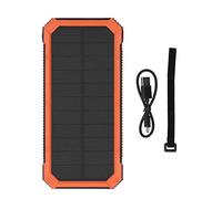 Solar Power Bank 30000mAh 10W Cargador INALLADO PD Carga RÁPIDA 4 Puertos Salida SOS LED LED Monocristalino Silicon 1.8W Banco de Energía Solar para Viajar