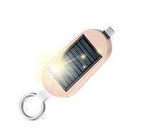 Solar Power Bank 3000mAh - Portable Solar Charger with Wireless Charging For Watch & Phones, Type-C Output | Compact Keychain Design For Travel, Outdoor & Camping