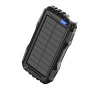 Solar Power Bank, 42800mAh Portable Charger with Solar Panel, Lightweight Fast-Charging Battery Pack for Phone, Security Camera, Outdoor Travel and Camping, 7.68x4.02x1.38 Inches
