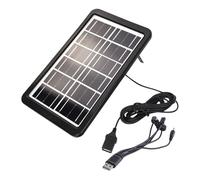 Solar Power Bank, 6 Volt 3W Portable Charger, Efficient Outdoor Power Supply, Ideal Camping Accessory for RV, Boat, Backpacking, Hiking, Car, Outdoor Adventure, Travel, Beach, Festival