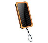 Solar Power Bank - Cargador de batería portátil inalámbrico de 20000 mAh | Cargador inalámbrico con Linterna | Banco de energía Solar | Fast Charging Device for Outdoor Travel Camping | Panel