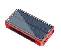 Solar Power Bank - Cargador de teléfono solar con monocrystalline Silicon Panel 50000 mAh múltiple Qi Charging | Bank of Solars Charger Energy with Internal Potential Ideal for Exterior Routes