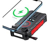 Solar Power Bank - Cargador solar - Hand-Cranked Power Bank with LED Light | Plegable inalámbrico Powerbank Built-In SOS Alarm Function And Compass For Ciclists Fishing Hiking, Women Men