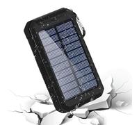 Solar Power Bank-Power Bank 20000mah | Solar Powerbank, Fast Charging External Battery Pack with 3 Outputs 2 Inputs and Led Light For Outdoor, Phone Tablets, & More