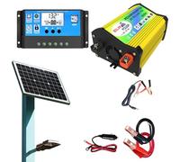 Solar Power System - Kit de panel solar con inversor - controlador plegable | Home Panels | Generador de estaciones completas portátiles 3000W Fast Charge USB Puertos Pure Sine Wave AC Output