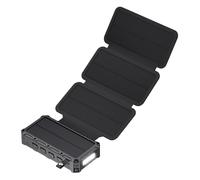 Solar Powerbank, Handkurbel-Akkuladegerät Mit Integrierter LED-Beleuchtung, Elektronikgeräte, faltbare Powerbank für, Camping, Reisen und Haushalt