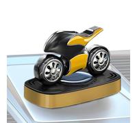 Solar Powered Air Freshener, Car Motorcycle Scented Ornament, Long Lasting Rotation and Odor Eliminator Deodorizer for Bathroom, Car, Home, Room, 3.15x4.57x2.6 inches