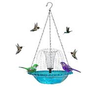 Solar Powered Bird Bath - Cuenco de agua para agua, fuente solar para pájaros con bomba de agua, Eco-Friendly Outdoor Birds Water Feature | For Hummingbird Garden Backyard Balcony
