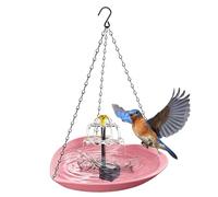 Solar-Powered Bird Bath - Fountain-Style Hanging Bird Bath | Heart-Shaped Ɓird Batħ| Outdoor Patio and Balcony Landscaping Fountain, Eco-Friendly Solar Pump For Constant Water Circulation