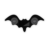 Solar Powered Car Ambient Lights, Bat Shape LED Interior Light Set, Cordless Color Changing Car Lighting Kit, Decorative Vehicle Mood Lighting System, Modern Automotive Style Design, SUV RV Use