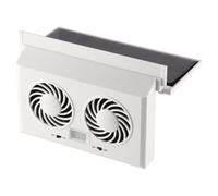 Solar Powered Car Exhaust Fan - ABS 5000 RPM | Double-Head Cooling Vent For