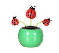 Solar Powered Dancing Flower, Flowers Shaking Head Car Ornaments, Reusable Toys For Bedroom, Dashboard, Home, Funny Flower Pot Presents For Friends, Power Kits Learning and Education