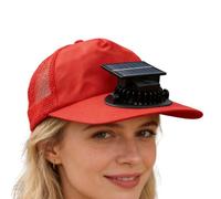 Solar-Powered Fan Baseball Cap - Outdoor Mesh Hat, 3 Speed Fan Hats | Solar Hat with Adjustable Speeds for Fishing, Beach, Camping, Hiking, Running, Cycling, Walking, Festival, Outdoor Activities