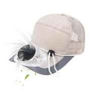 Solar Powered Fan Hat | 3-Speed Breathable Headwear | USB Rechargeable 1000mAh Solar Sun Hat with Digital Display | Ideal For Men Women Outdoor Beach Summer Fishing Hiking Golf Gardening