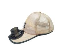 Solar Powered Fan Hat - Breathable Polyester 56-60cm | USB Rechargeable Wide Brim Sun Baseball Cap | Unisex Built In Cooling Mesh Visor Headwear for Beach Climbing Outdoor Cycling Hiking Golf