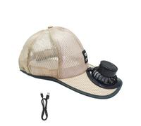 Solar Powered Fan Hat USB Rechargeable Wide Brim Solar Powered Sun Hat
