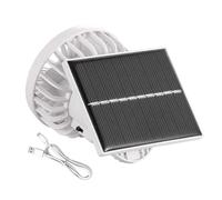 Solar Powered Fan - Portable Neck Fan Air Conditioner | Portable Electric Solar Clip Fan | Solar Operated Camping Accessories Portable Personal Cooling Device | Clip On Fan For Travel, Women & Men