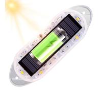 Solar-Powered Flashing Light | Bright Outdoor Safety Lamp | Vehicle Safety Accessories, LED Solar Warning Light, Tráfico Safety Signs, Portable Solar Warning Light, Roadside Safety Tools