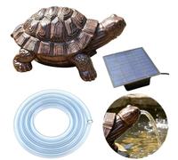 Solar Powered Garden Turtle Water Fountain,Turtle Solar Water Fountain Garden Decor,Resin Turtles Fountains,Weatherproof Water Fountains Outdoor,for Pool Ponds Gardens Decor