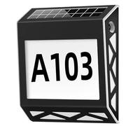 Solar Powered House Numbers,Solar Address Sign,Digital Address Indicator Number Plate Light,Solar Intelligent Charging,Automatic Light Control On,For Home Yard Garden House, HUANGHAIQIU