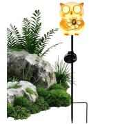 Solar-Powered Owl Light - Creative Metal Wrought Iron Garden Ground Lamp
