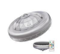 Solar Powered Pool Lights - Waterproof Floating Orb with 9 Lighting Modes, 4.33x2.09 Inches 3 Dimming Settings with Remote, Color Changing Underwater Lamp, Solar LED Globe for Pond Garden Patio