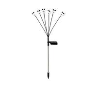 Solar Powered Skull Lights 6 LEDs Waterproof Patio Skull Stake Lamp | Garden Lights for Halloween Patio Lawn Garden Pathway Yard Walkway Graveyard