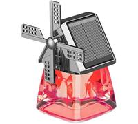 Solar-Powered Windmill Aroma Car Air Freshener, Car Air Freshener Solar Energy Rotating, Cute Windmill Design, Cars Essential Oil Aromatherapy, Auto Interior Decoration (Red Ancient Dragons)