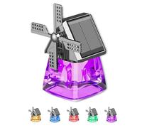 Solar-Powered Windmill Aroma Car Air Freshener, Solar Windmill Car Perfume, Long Lasting, Auto Interior Decoration/Office (purple)