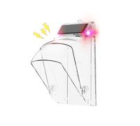 Solar-Powered Wireless Doorbell Cover with Sound Flash Waterproof Call Cover Transparent Door Bell Button Protector