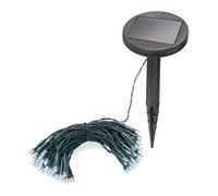 Solar Premium Guirnalda de Luces 6m Para Verano Y Invierno - 60 Blanco Frío Leds, Color Luz 6000K, 2 Betriebsmodi - Extra Grande Qualitäts-solarmodul - Fiesta Navidad Lámpara Jardín Esotec 102167